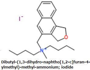 CAS#Dibutyl-(1,3-dihydro-naphtho[1,2-c]furan-4-ylmethyl)-methyl-ammonium; iodide